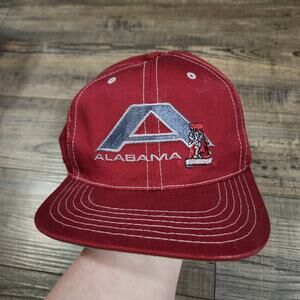 Vintage Maroon and Gray Alabama cap hat snapback  CB